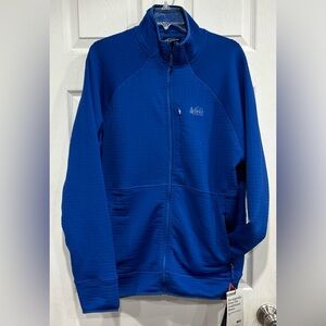 REI Co-op Men’s Large Flash Power Air Fleece Jacket Blue NWT Puffy